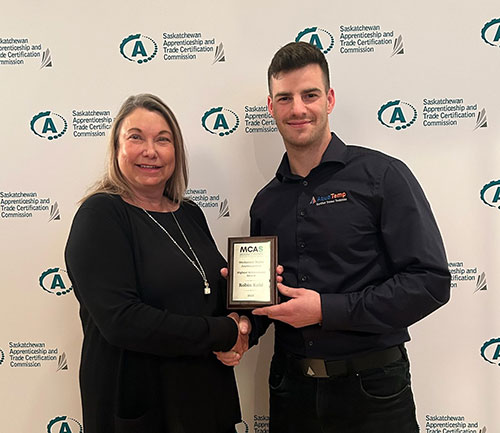 Robin Kohl - 2023 MCAS Apprenticeship Award Winner
